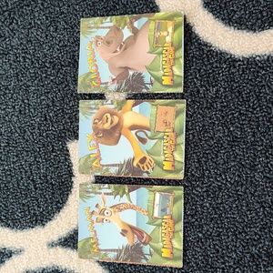 DreamWorks Madagascar the Game Trading Cards - Set of 3 - GUC